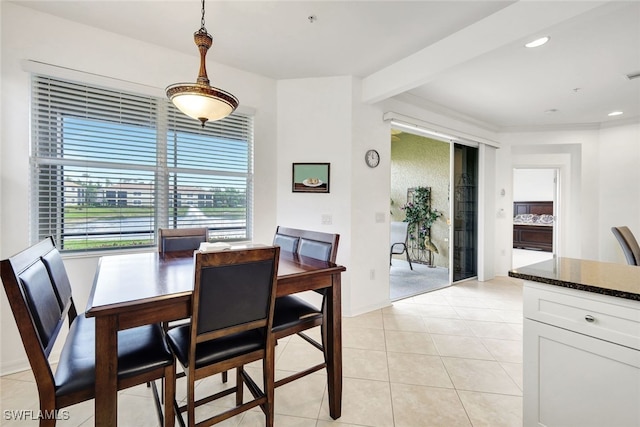 18911 Bay Woods Lake Dr Unit 101, Fort Myers, FL 33908 - dining space featuring recessed lighting and light tile patterned floors