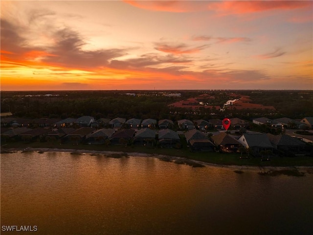 water view featuring a residential view