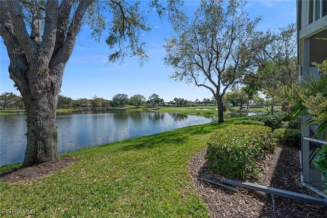 view of water feature