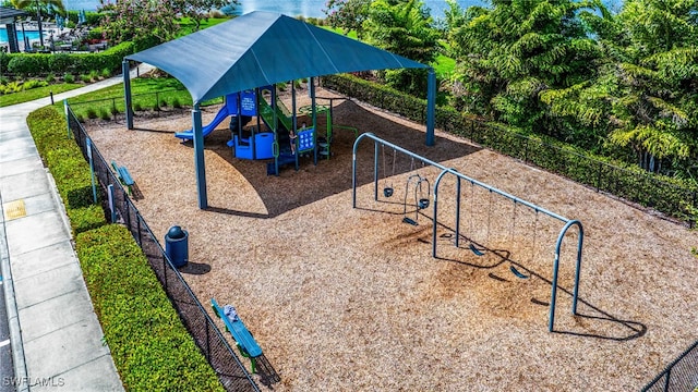 view of communal playground