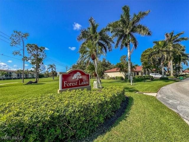 1085 Forest Lakes Dr Unit 8105, Naples, FL 34105 - community / neighborhood sign with a yard