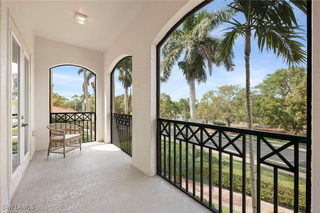 view of balcony