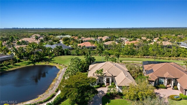 18270 Creekside View Dr, Fort Myers, FL 33908 - birds eye view of property featuring a water view