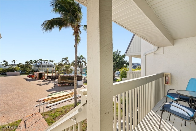 view of balcony