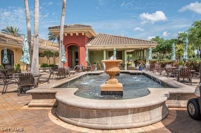 view of community featuring a patio