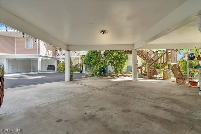 view of patio with stairs