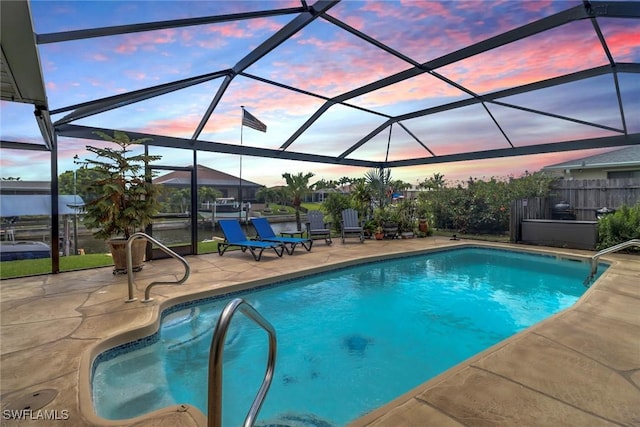 1442 SE 15th Ter, Cape Coral, FL 33990 - swimming pool featuring a patio area and a lanai