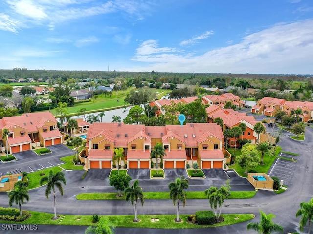 drone / aerial view featuring a residential view