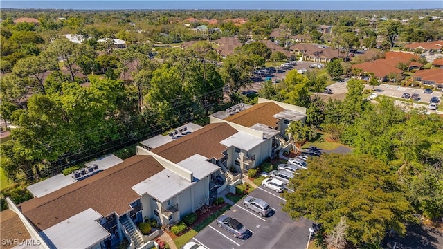 drone / aerial view with a residential view