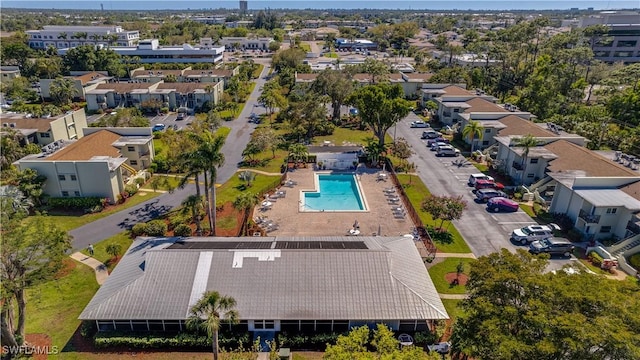 bird's eye view featuring a residential view