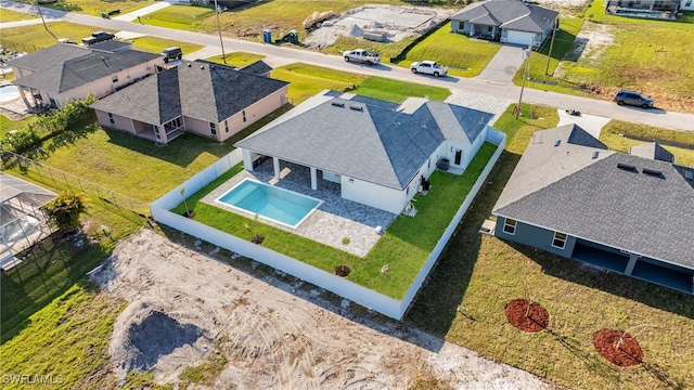 bird's eye view featuring a residential view