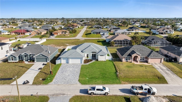 bird's eye view featuring a residential view