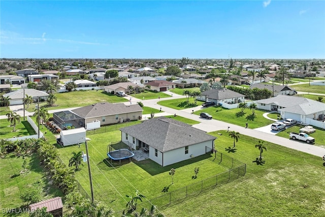 drone / aerial view featuring a residential view