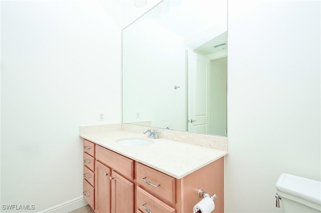 23159 Amgci Way Unit 3108, Estero, FL 33928 - half bath with toilet, vanity, and baseboards