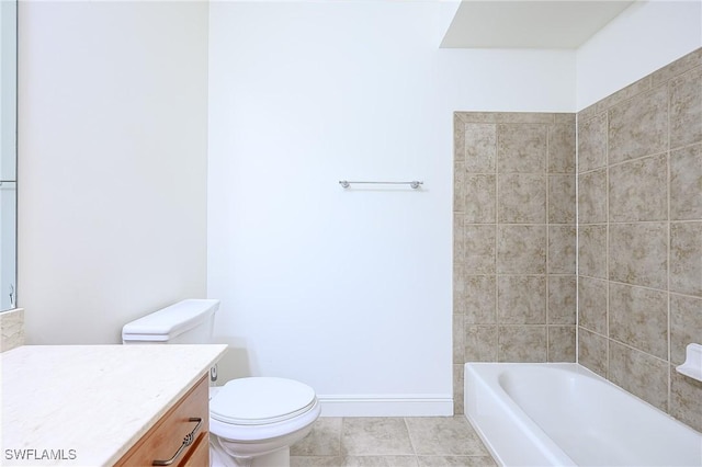 23159 Amgci Way Unit 3108, Estero, FL 33928 - full bath with vanity, toilet, tile patterned flooring, and baseboards