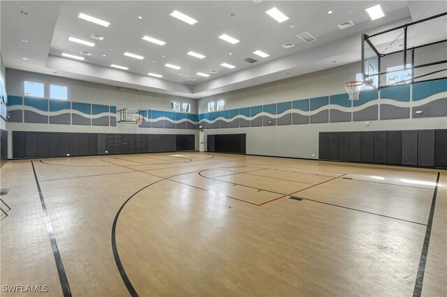 view of basketball court with community basketball court