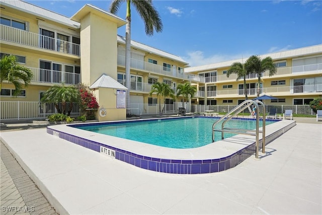 pool with fence