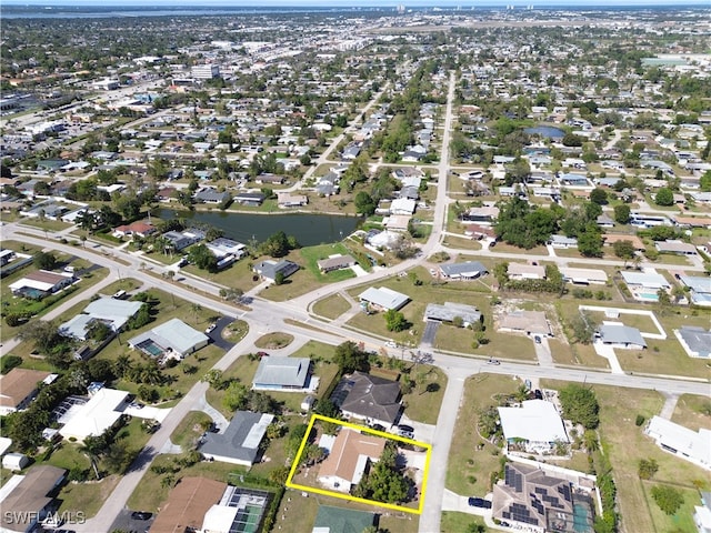 aerial view featuring a residential view