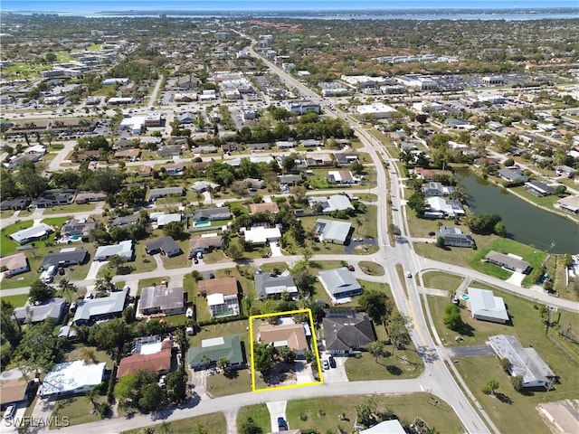 bird's eye view featuring a residential view