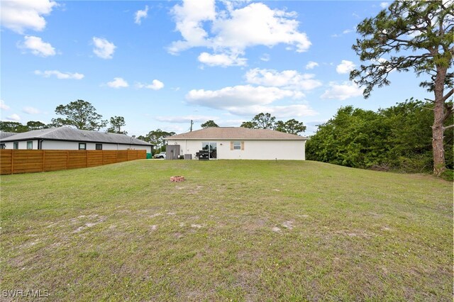 5011 Dania Cir, Labelle, FL 33935 - view of yard with fence