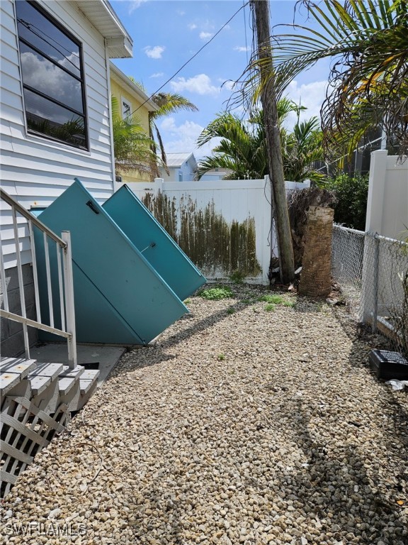 exterior space featuring fence