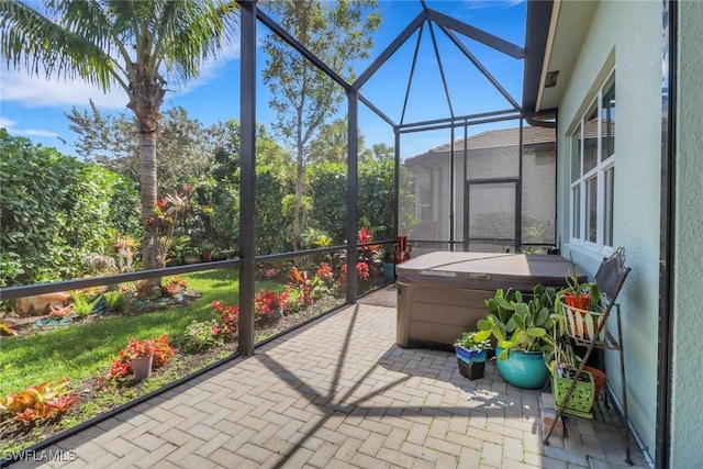 view of sunroom / solarium