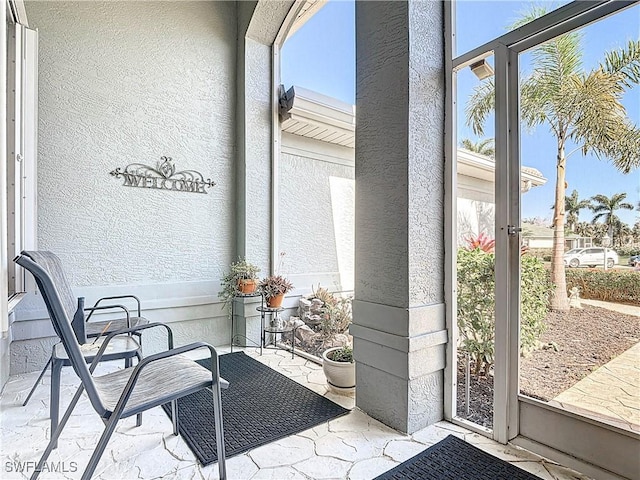 view of sunroom / solarium