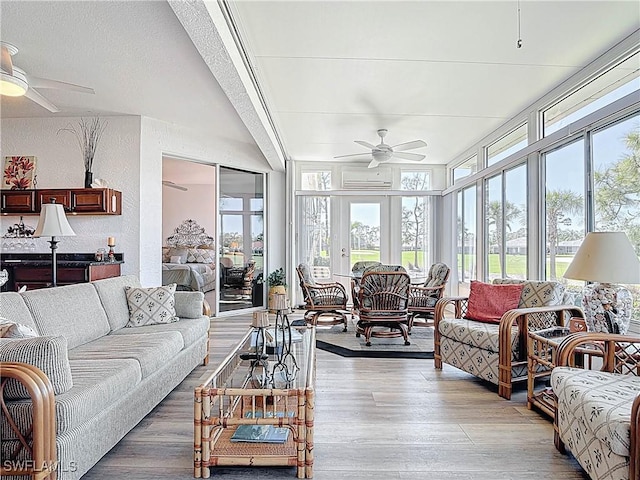 3519 Barnstable Ct, North Fort Myers, FL 33917 - sunroom / solarium featuring healthy amount of natural light and wood finished floors