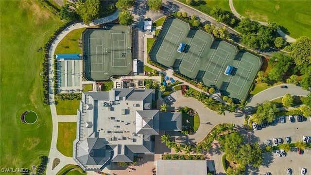 aerial view featuring a residential view