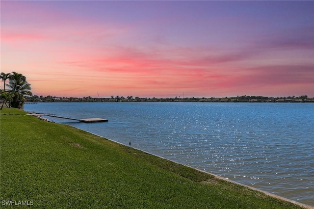 view of water feature