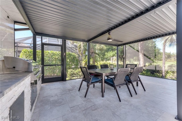 view of sunroom / solarium