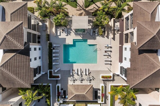 1135 3rd Ave S Unit 317, Naples, FL 34102 - bird's eye view of a pool