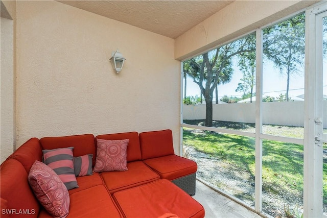 view of sunroom / solarium