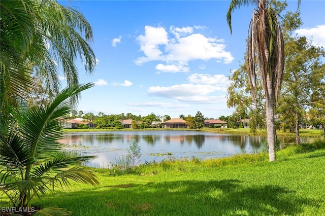 view of water feature