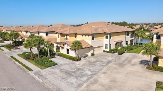 aerial view featuring a residential view