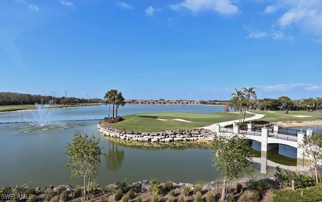 water view with golf course view