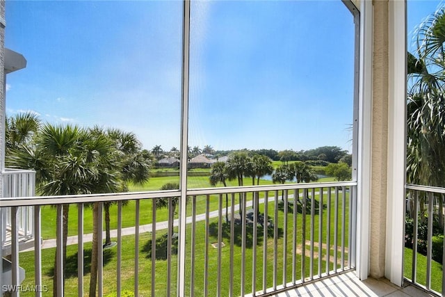 view of balcony