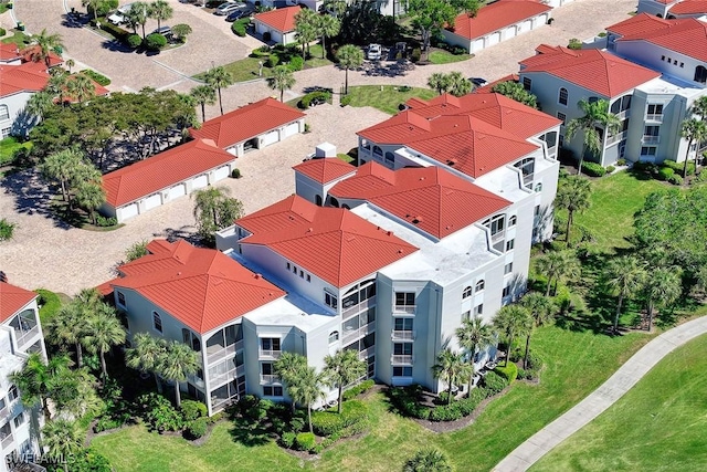 bird's eye view with a residential view