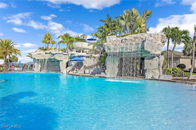 view of pool
