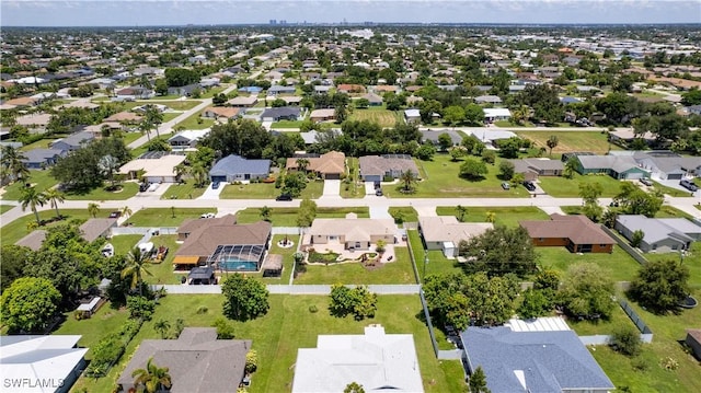 aerial view featuring a residential view