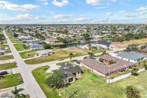 bird's eye view featuring a residential view