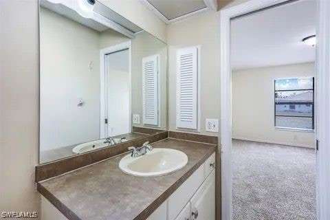 bathroom with vanity