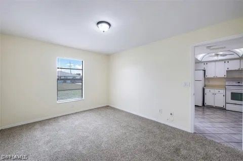 view of carpeted empty room