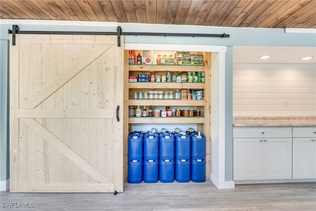 view of pantry