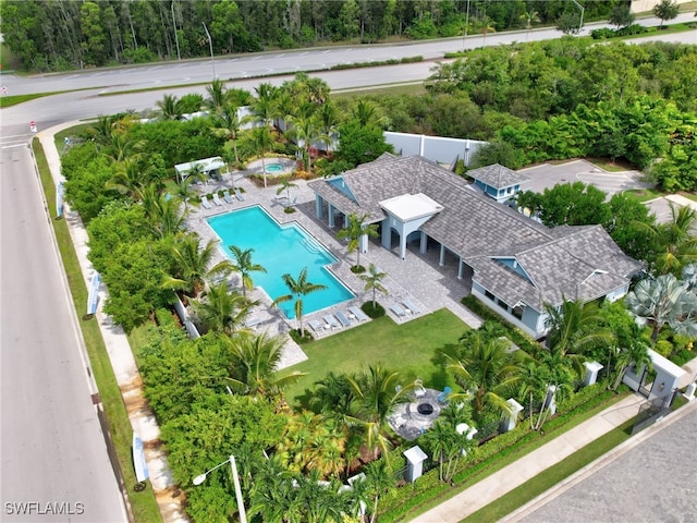 birds eye view of property