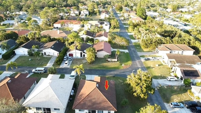 birds eye view of property featuring a residential view