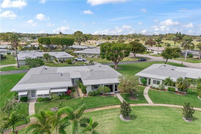 drone / aerial view featuring a residential view