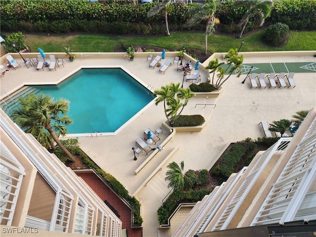 community pool featuring a patio area