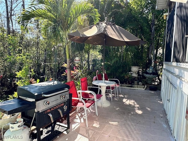 view of patio / terrace featuring area for grilling