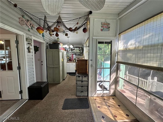 view of sunroom / solarium